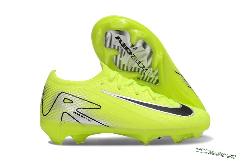 Kids Nike Air Zoom Mercurial Vapor 16 Elite FG Firm Ground Low-Tops Football Boots - Yellow/Black/Silver 2