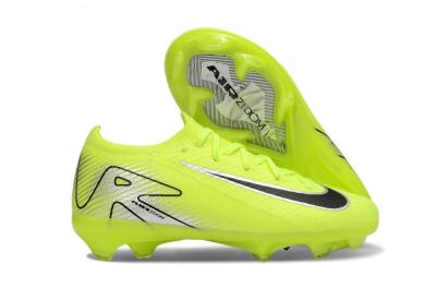 Kids Nike Air Zoom Mercurial Vapor 16 Elite FG Firm Ground Low-Tops Football Boots - Yellow/Black/Silver