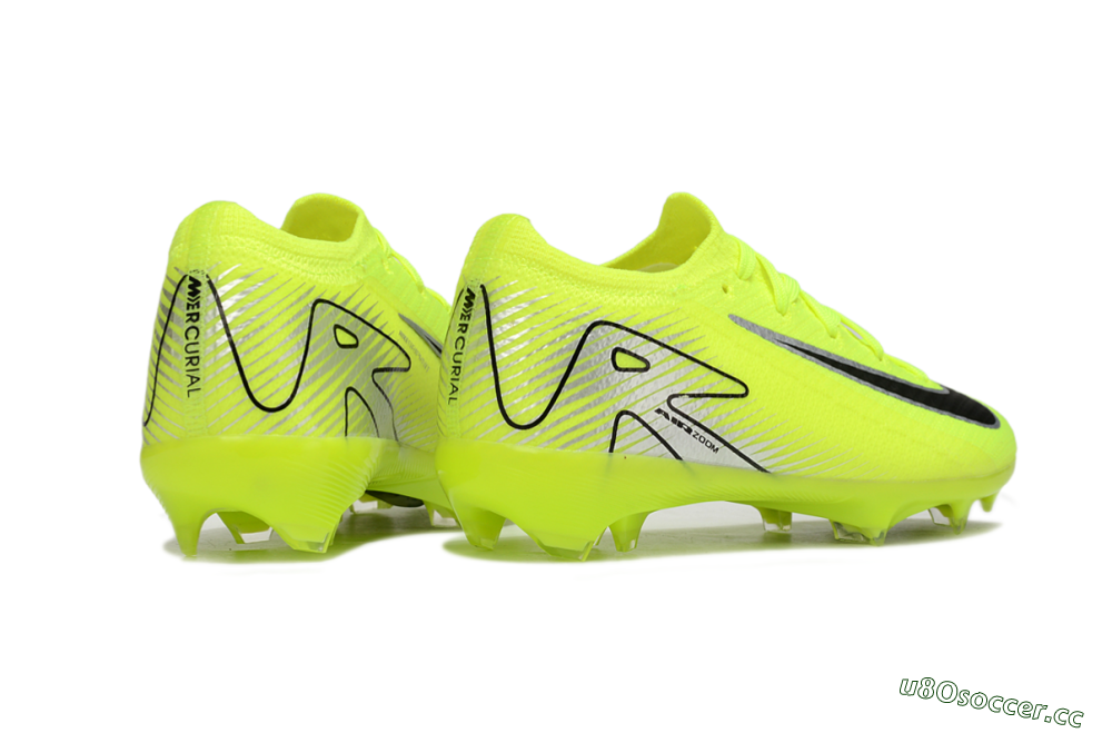 Kids Nike Air Zoom Mercurial Vapor 16 Elite FG Firm Ground Low-Tops Football Boots - Yellow/Black/Silver 7
