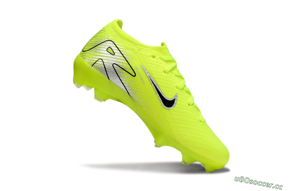 Kids Nike Air Zoom Mercurial Vapor 16 Elite FG Firm Ground Low-Tops Football Boots - Yellow/Black/Silver 4