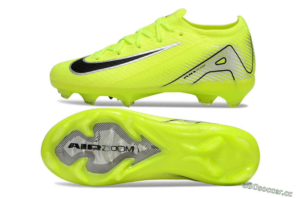 Kids Nike Air Zoom Mercurial Vapor 16 Elite FG Firm Ground Low-Tops Football Boots - Yellow/Black/Silver 1