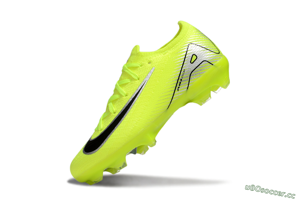 Kids Nike Air Zoom Mercurial Vapor 16 Elite FG Firm Ground Low-Tops Football Boots - Yellow/Black/Silver 5