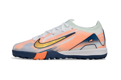 Kids Nike Air Zoom Mercurial Vapor 16 Elite TF Artificial Turf Low-Tops Football Shoes - Pink/Yellow/Blue