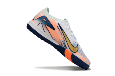 Kids Nike Air Zoom Mercurial Vapor 16 Elite TF Artificial Turf Low-Tops Football Shoes - Pink/Yellow/Blue