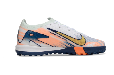 Kids Nike Air Zoom Mercurial Vapor 16 Elite TF Artificial Turf Low-Tops Football Shoes - Pink/Yellow/Blue