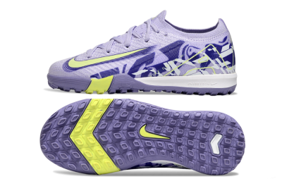 Kids Nike Air Zoom Mercurial Vapor 16 Elite TF Artificial Turf Low-Tops Football Shoes - Purple/Yellow