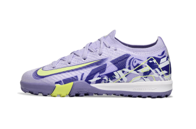 Kids Nike Air Zoom Mercurial Vapor 16 Elite TF Artificial Turf Low-Tops Football Shoes - Purple/Yellow