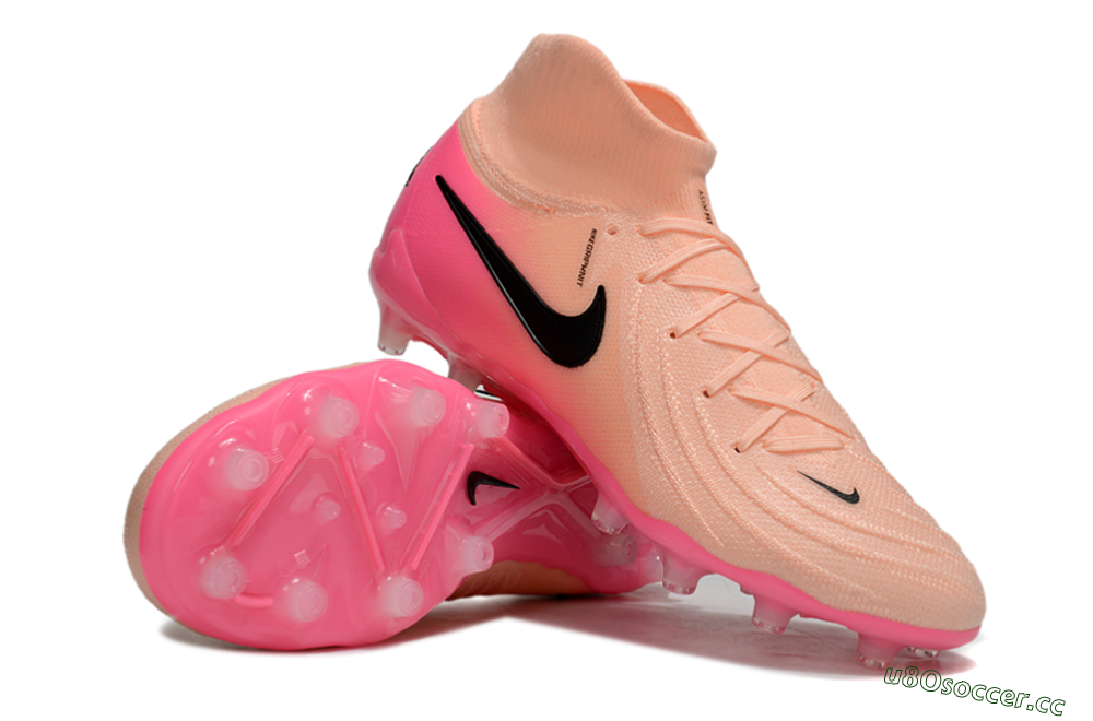 Men's Nike Phantom Luna Elite AG Artificial Grass High-Tops Football Boots - Pink/Black 3