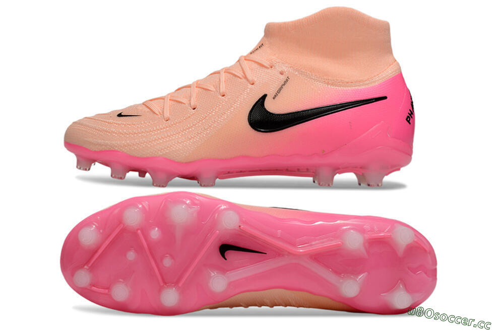 Men's Nike Phantom Luna Elite AG Artificial Grass High-Tops Football Boots - Pink/Black 1