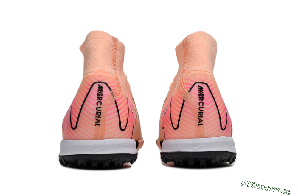 Unisex Nike Air Zoom Mercurial Superfly 10 Elite TF Artificial Turf High-Tops Football Shoes - Pink/Black/Red 5