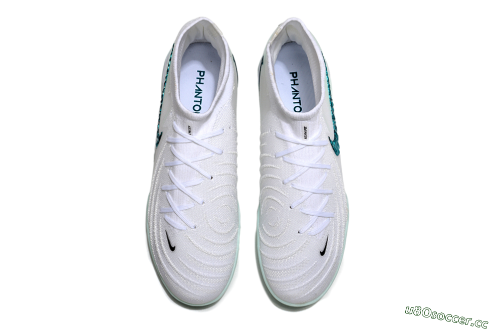 Unisex Nike Phantom Luna Elite TF Artificial Turf High-Tops Football Shoes - Beige/Green 4