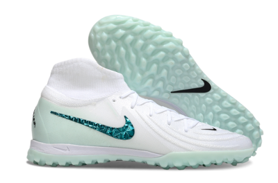 Unisex Nike Phantom Luna Elite TF Artificial Turf High-Tops Football Shoes - Beige/Green