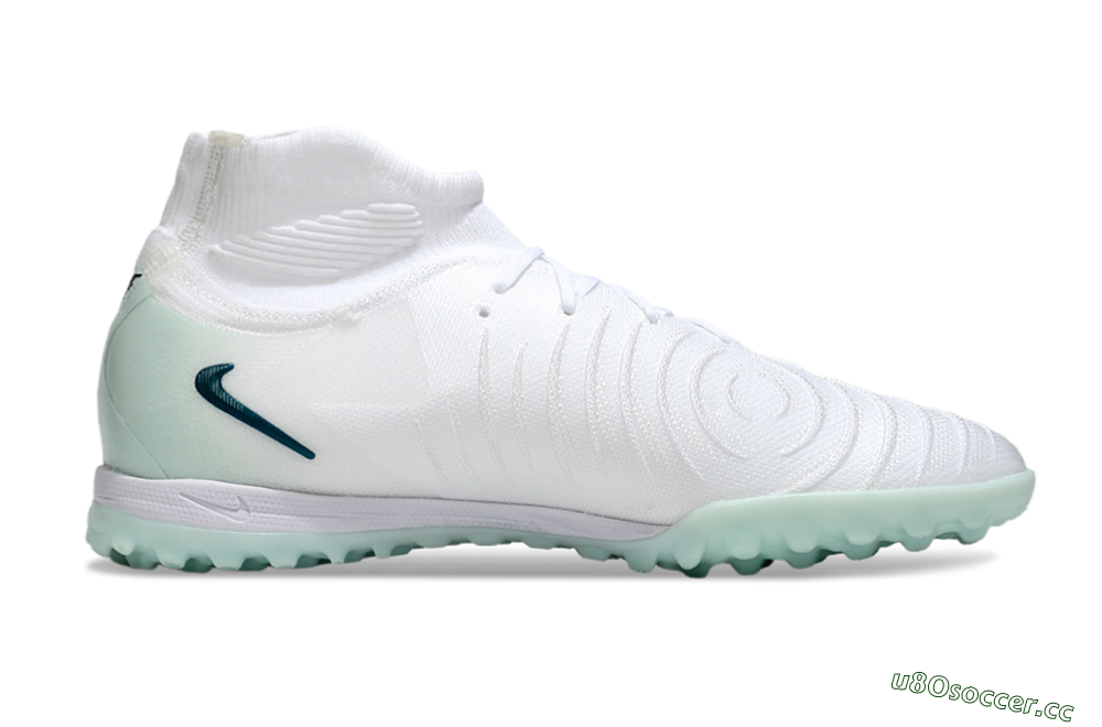 Unisex Nike Phantom Luna Elite TF Artificial Turf High-Tops Football Shoes - Beige/Green 7