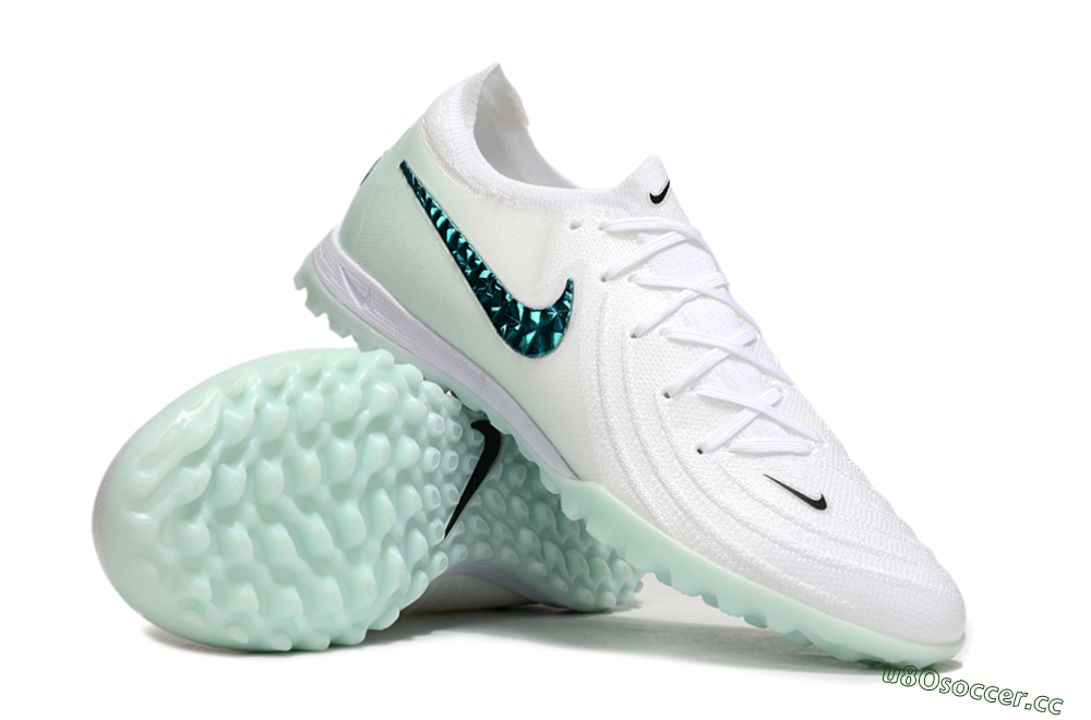 Unisex Nike Phantom GX 2 Elite TF Artificial Turf Low-Tops Football Shoes - Beige/Green 3