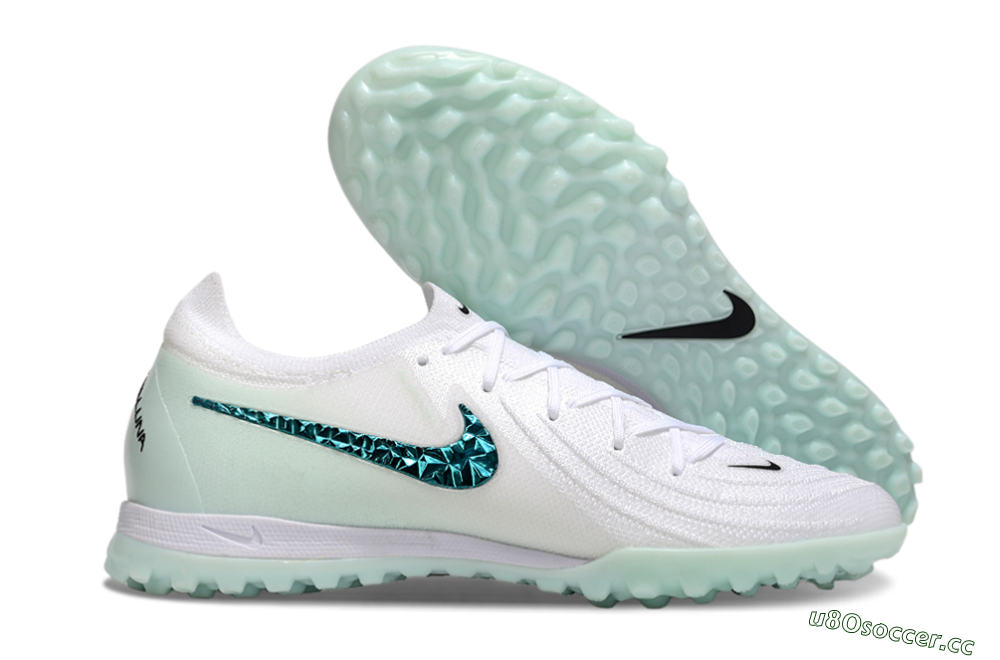 Unisex Nike Phantom GX 2 Elite TF Artificial Turf Low-Tops Football Shoes - Beige/Green 2