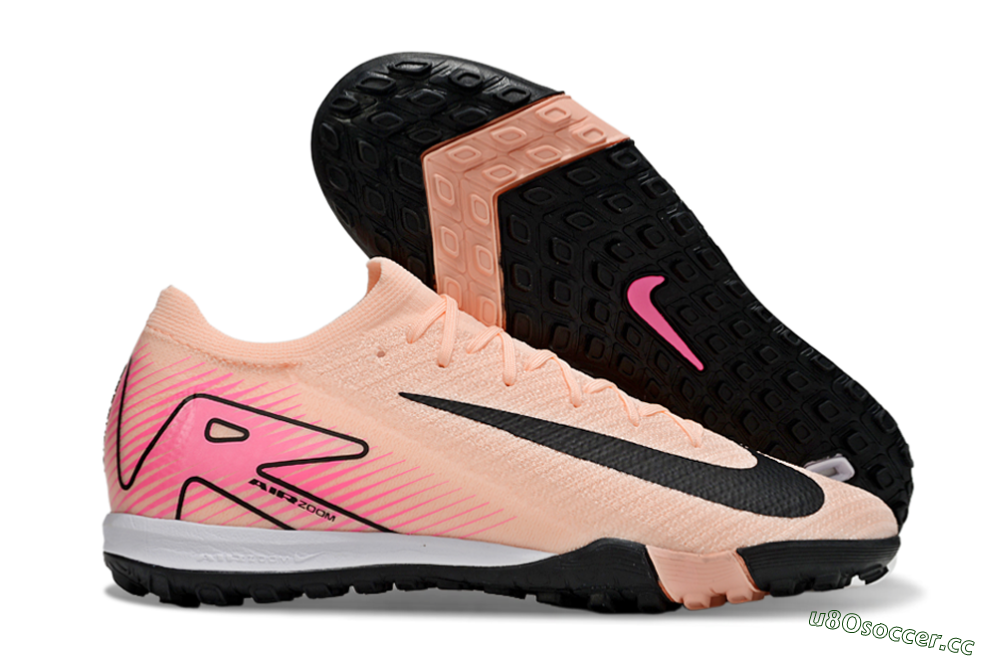 Unisex Nike Air Zoom Mercurial Vapor 16 Elite TF Artificial Turf Low-Tops Football Shoes - Pink/Black/White 2