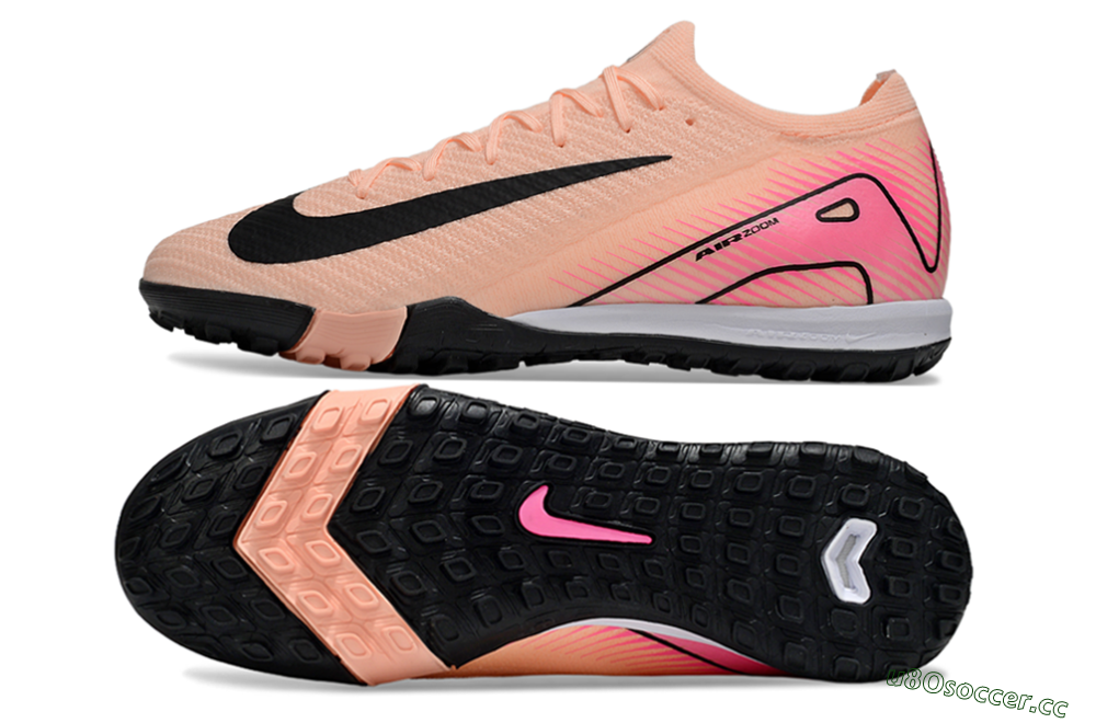 Unisex Nike Air Zoom Mercurial Vapor 16 Elite TF Artificial Turf Low-Tops Football Shoes - Pink/Black/White 1