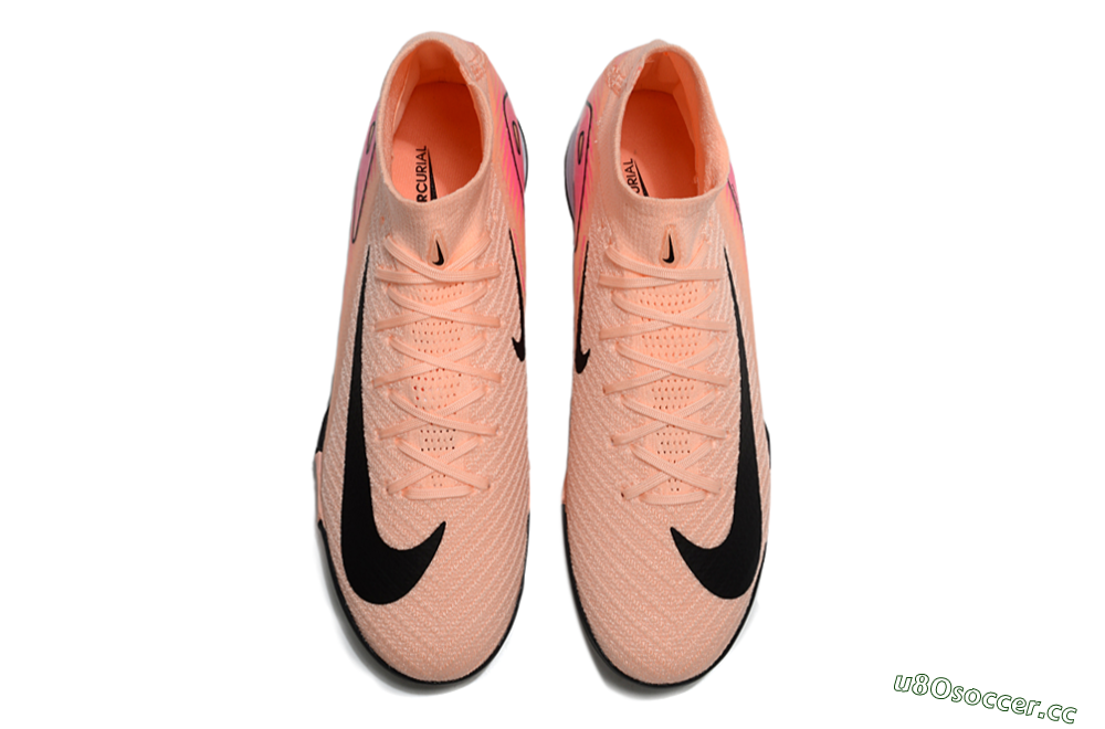 Unisex Nike Air Zoom Mercurial Superfly 10 Elite FG Firm Ground High-Tops Football Boots - Pink/Black/Red 4
