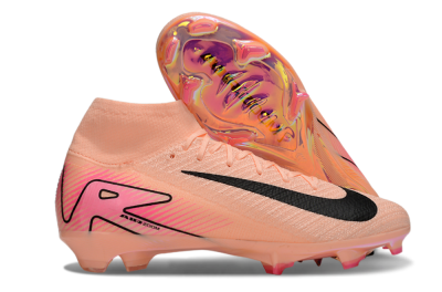 Unisex Nike Air Zoom Mercurial Superfly 10 Elite FG Firm Ground High-Tops Football Boots - Pink/Black/Red