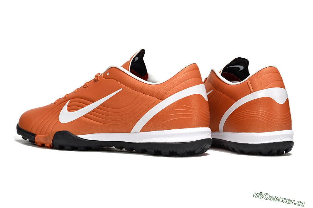 Men's Nike Mercurial Vapor 1 Elite TF Artificial Turf Low-Tops Football Shoes - Brown/White 4