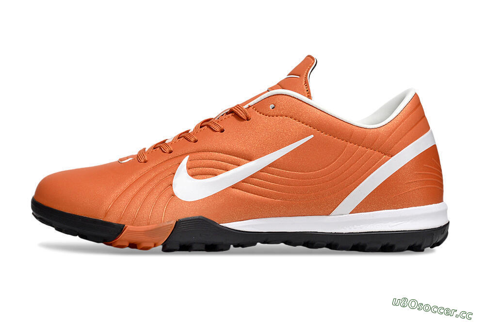 Men's Nike Mercurial Vapor 1 Elite TF Artificial Turf Low-Tops Football Shoes - Brown/White 0
