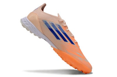 Men's Adidas F50 Elite TF Artificial Turf Low-Tops Football Shoes - Orange/Blue/White
