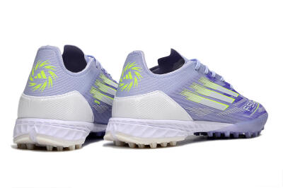 Men's Adidas F50 Elite TF Artificial Turf Low-Tops Football Shoes - Purple/Yellow/White