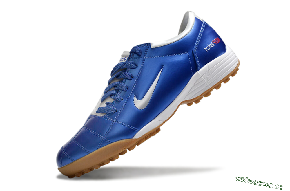 Unisex Nike Total 90 III TF Artificial Turf Low-Tops Football Shoes - Blue/White 5
