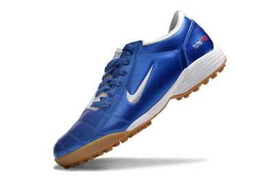 Unisex Nike Total 90 III TF Artificial Turf Low-Tops Football Shoes - Blue/White