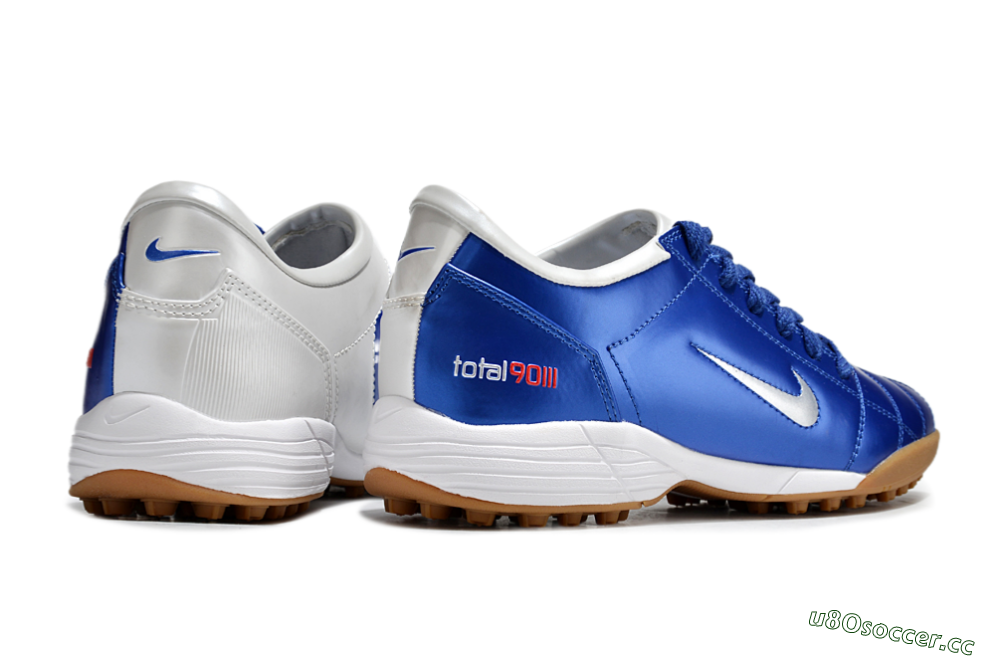 Unisex Nike Total 90 III TF Artificial Turf Low-Tops Football Shoes - Blue/White 6