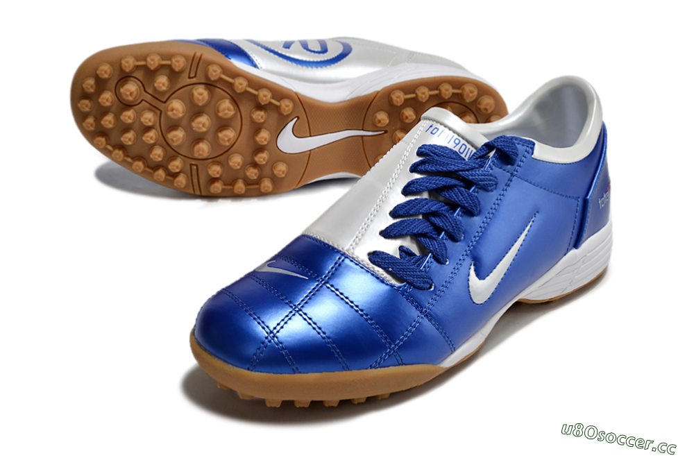 Unisex Nike Total 90 III TF Artificial Turf Low-Tops Football Shoes - Blue/White 3