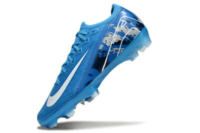 Unisex Nike Air Zoom Mercurial Vapor 16 Elite FG Firm Ground Low-Tops Football Boots - Blue/White