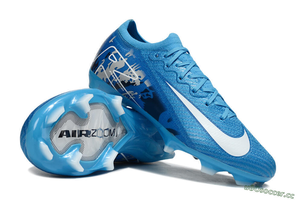 Unisex Nike Air Zoom Mercurial Vapor 16 Elite FG Firm Ground Low-Tops Football Boots - Blue/White 1
