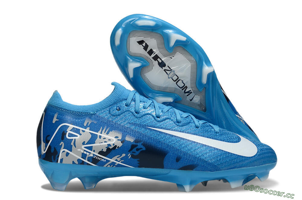 Unisex Nike Air Zoom Mercurial Vapor 16 Elite FG Firm Ground Low-Tops Football Boots - Blue/White 2