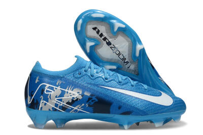 Unisex Nike Air Zoom Mercurial Vapor 16 Elite FG Firm Ground Low-Tops Football Boots - Blue/White