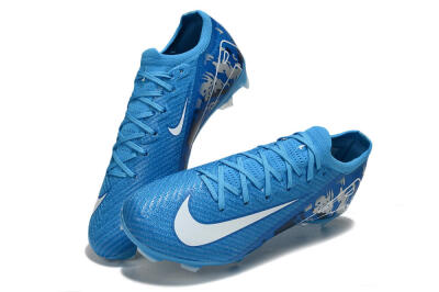 Unisex Nike Air Zoom Mercurial Vapor 16 Elite FG Firm Ground Low-Tops Football Boots - Blue/White