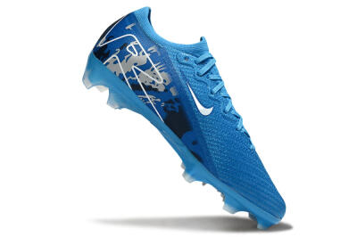 Unisex Nike Air Zoom Mercurial Vapor 16 Elite FG Firm Ground Low-Tops Football Boots - Blue/White