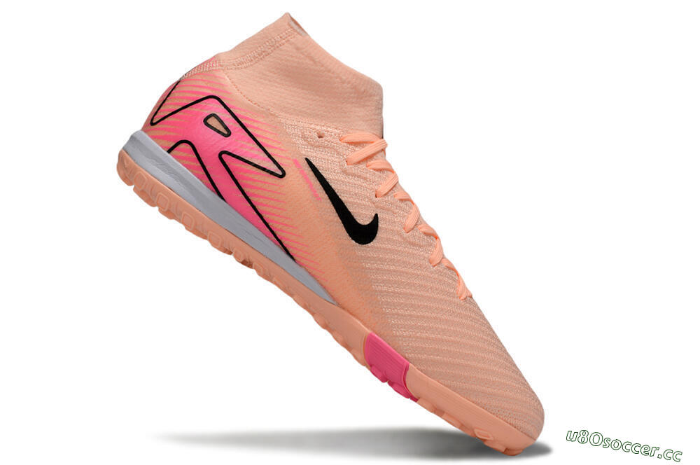 Unisex Nike Air Zoom Mercurial Superfly 10 Elite TF Artificial Turf High-Tops Football Shoes - Pink/Black/Red 4