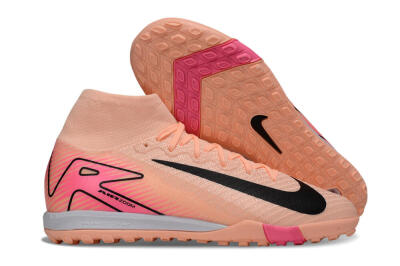 Unisex Nike Air Zoom Mercurial Superfly 10 Elite TF Artificial Turf High-Tops Football Shoes - Pink/Black/Red