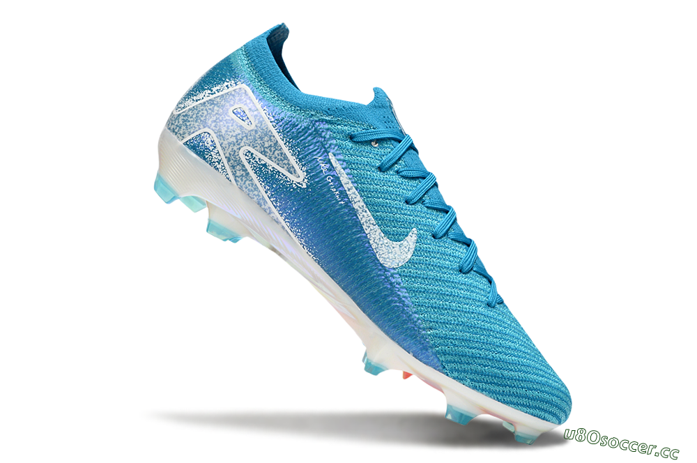 Men's Nike Air Zoom Mercurial Vapor 16 Elite FG Firm Ground Low-Tops Football Boots - Blue/White 5
