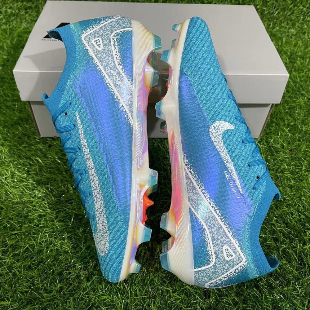 Men's Nike Air Zoom Mercurial Vapor 16 Elite FG Firm Ground Low-Tops Football Boots - Blue/White