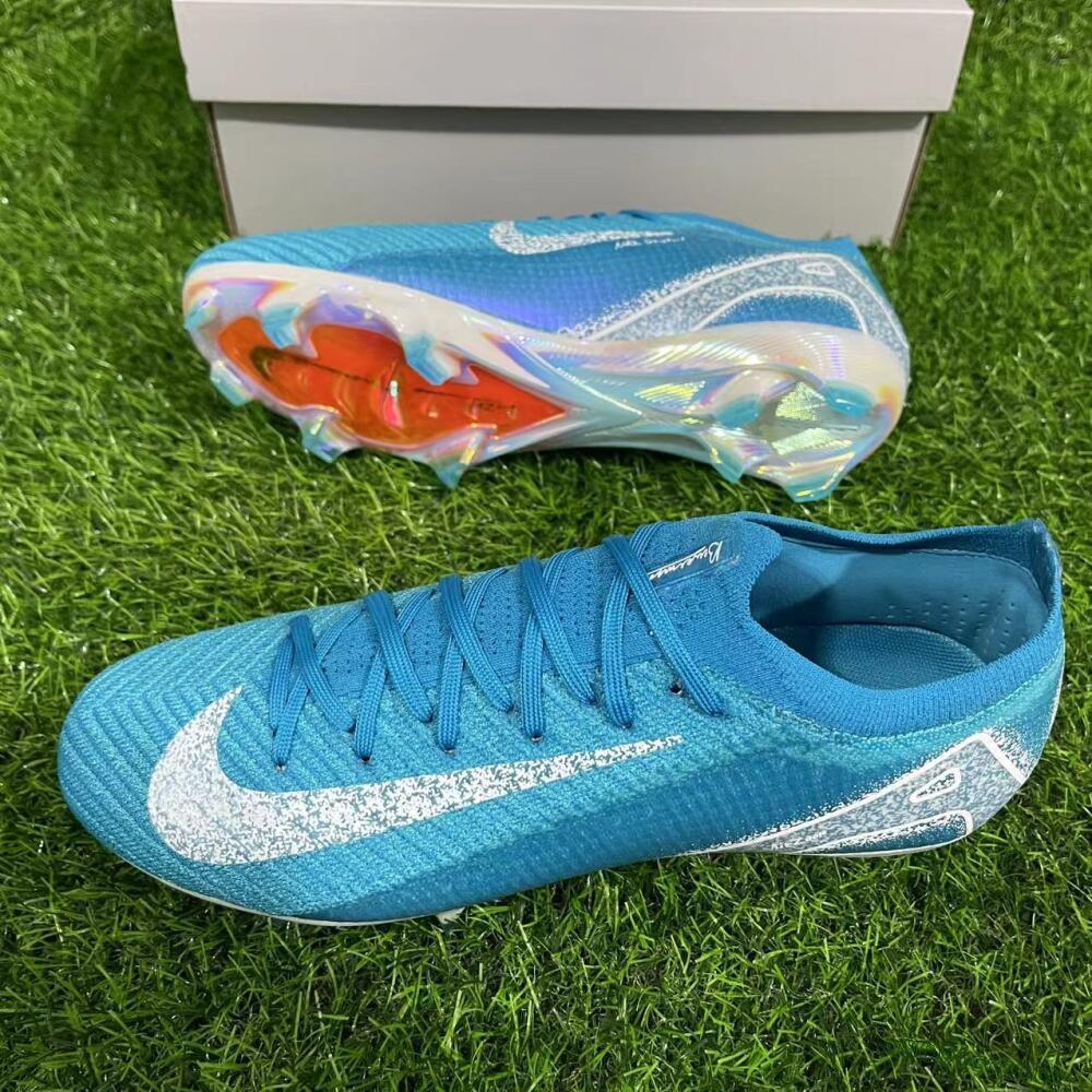 Men's Nike Air Zoom Mercurial Vapor 16 Elite FG Firm Ground Low-Tops Football Boots - Blue/White