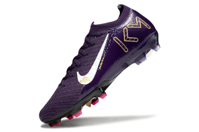 Men's Nike Air Zoom Mercurial Vapor 16 Elite FG Firm Ground Low-Tops Football Boots - Purple/White/Gold