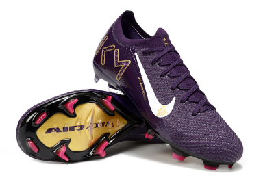Men's Nike Air Zoom Mercurial Vapor 16 Elite FG Firm Ground Low-Tops Football Boots - Purple/White/Gold