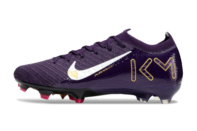 Men's Nike Air Zoom Mercurial Vapor 16 Elite FG Firm Ground Low-Tops Football Boots - Purple/White/Gold