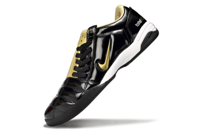 Men's Nike Total 90 III IC Indoor & Futsal Low-Tops Football Shoes - Black/Gold