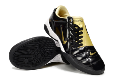 Men's Nike Total 90 III IC Indoor & Futsal Low-Tops Football Shoes - Black/Gold
