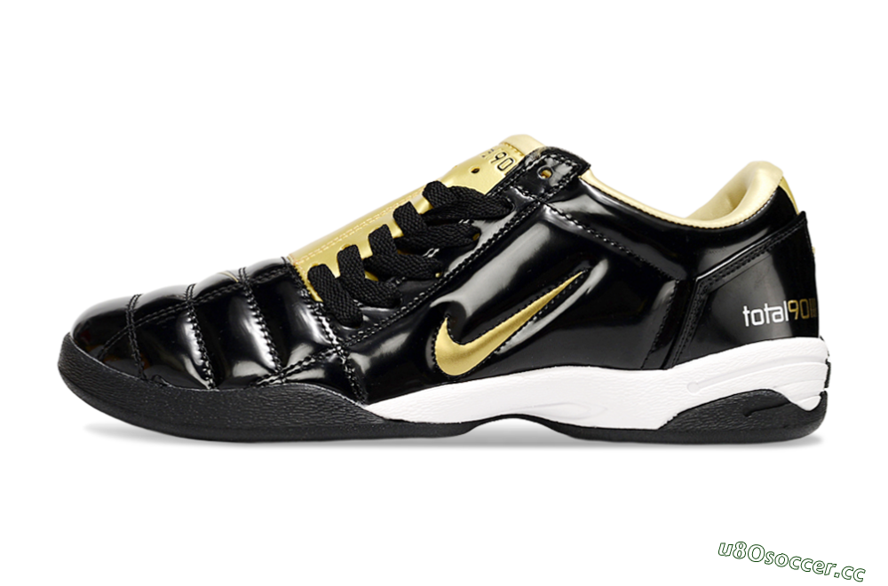 Men's Nike Total 90 III IC Indoor & Futsal Low-Tops Football Shoes - Black/Gold 0