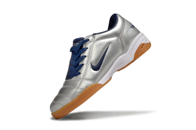 Kids Nike Total 90 III IC Indoor & Futsal Low-Tops Football Shoes - Silver/Blue