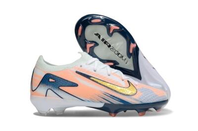 Kids Nike Air Zoom Mercurial Vapor 16 Elite FG Firm Ground Low-Tops Football Boots - Pink/Yellow/Blue